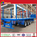 Stake Type Cargo Log Tranport Side Wall Flatbed Trailer